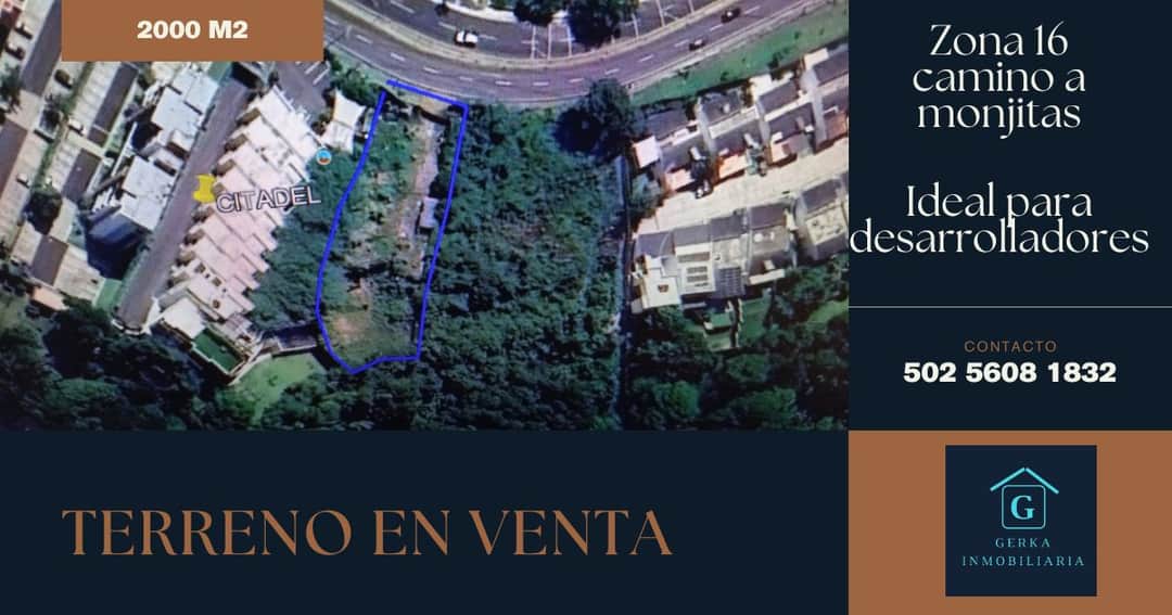Vendo terreno en Vista hermosa 4 camino a monjitas zona 16