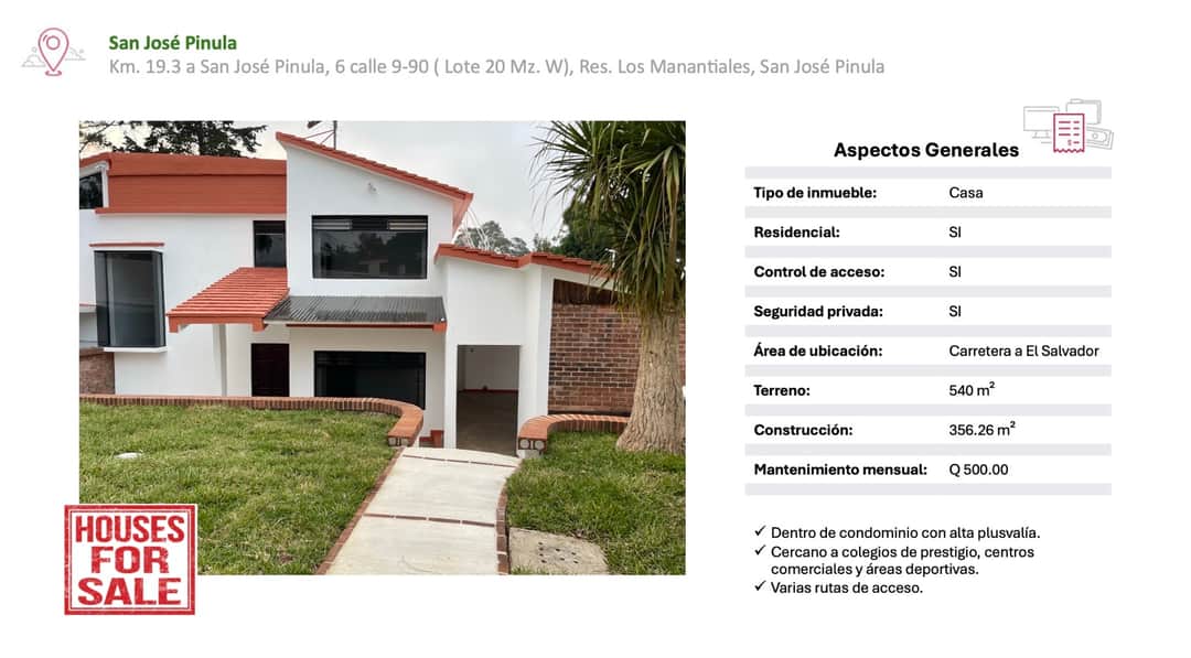 Casa en venta en Residencial Los Manantiales