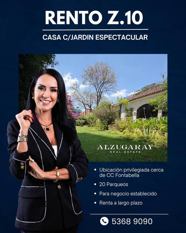 Casa en alquiler en Zona 10, Guatemala · 5 hab