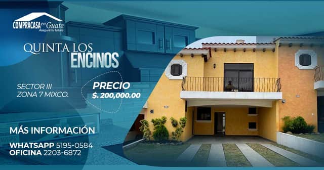 Casa en venta en Mixco, Guatemala · 3 hab · 197 m²