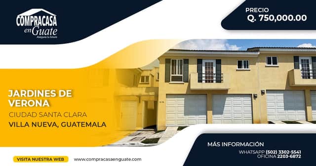 Casa en venta en Villa Nueva, Guatemala · 3 hab · 159 m²