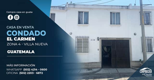 Casa en venta en Villa Nueva, Guatemala · 3 hab · 130 m²